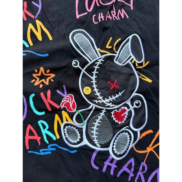 Men's Lucky Charm Original Embroidered All Over Print Graffiti T Shirt Sz 3XL - Picture 3 of 7